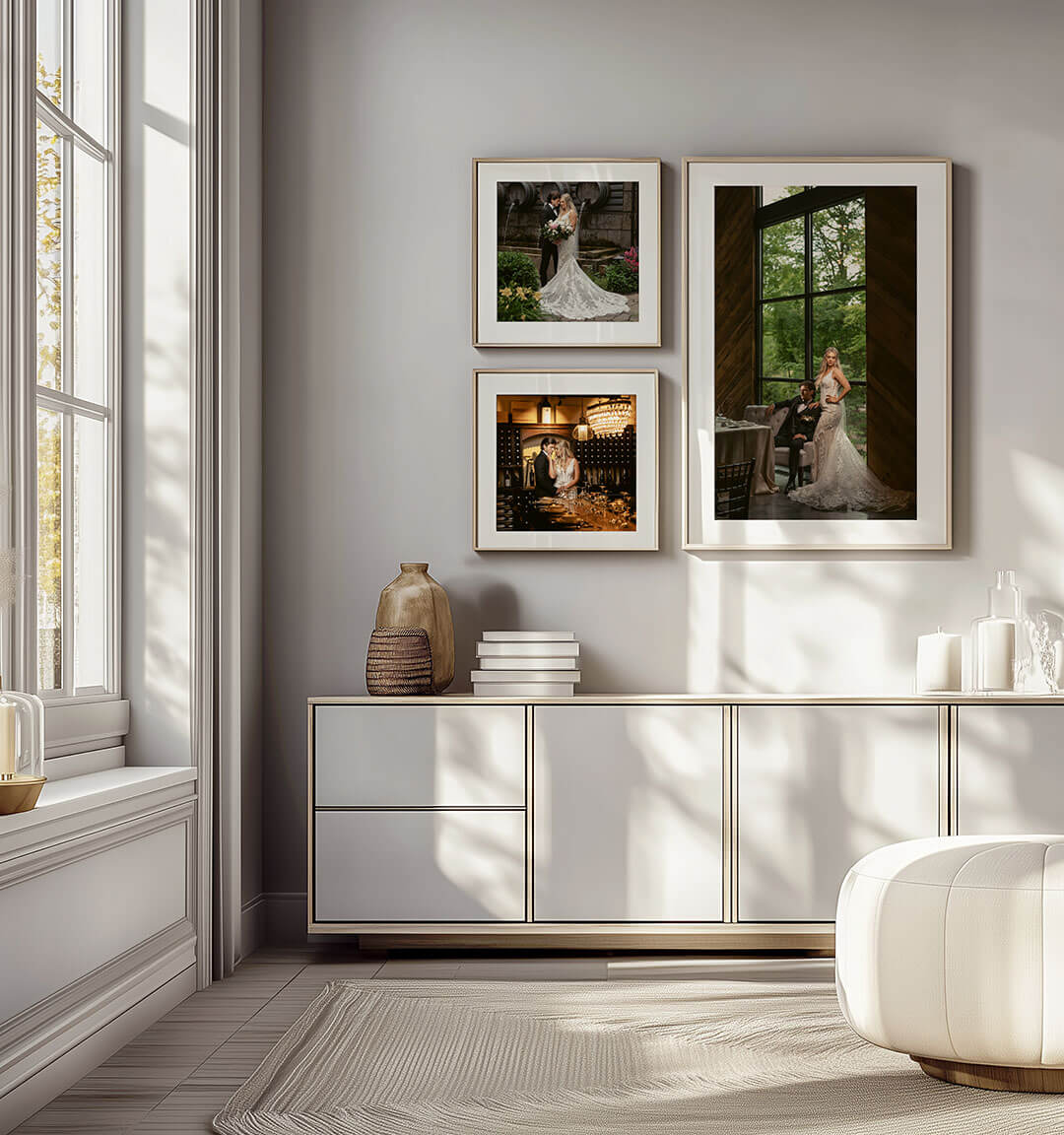 heirloom printed photography artwork of a customized framed gallery wall